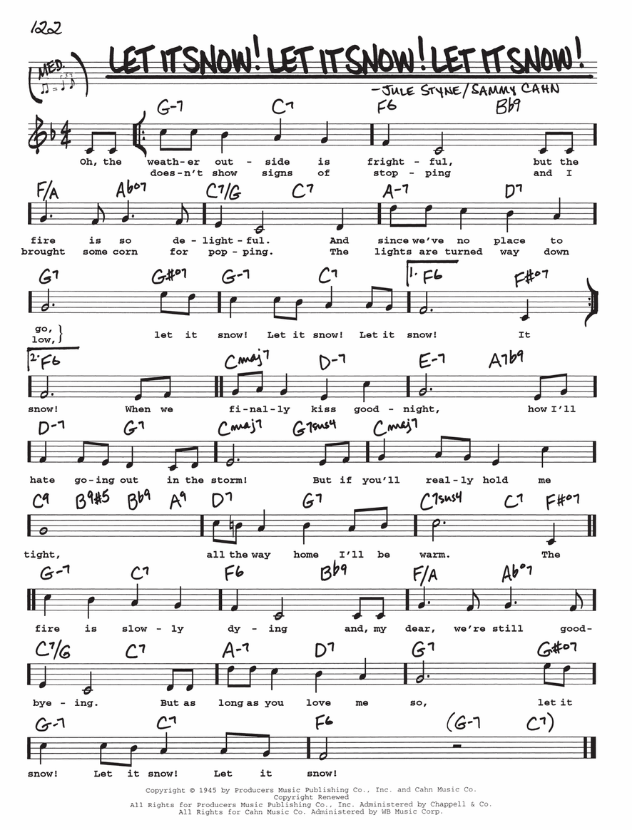 Let It Snow! Let It Snow! Let It Snow! Voice scores gallery preview page 1