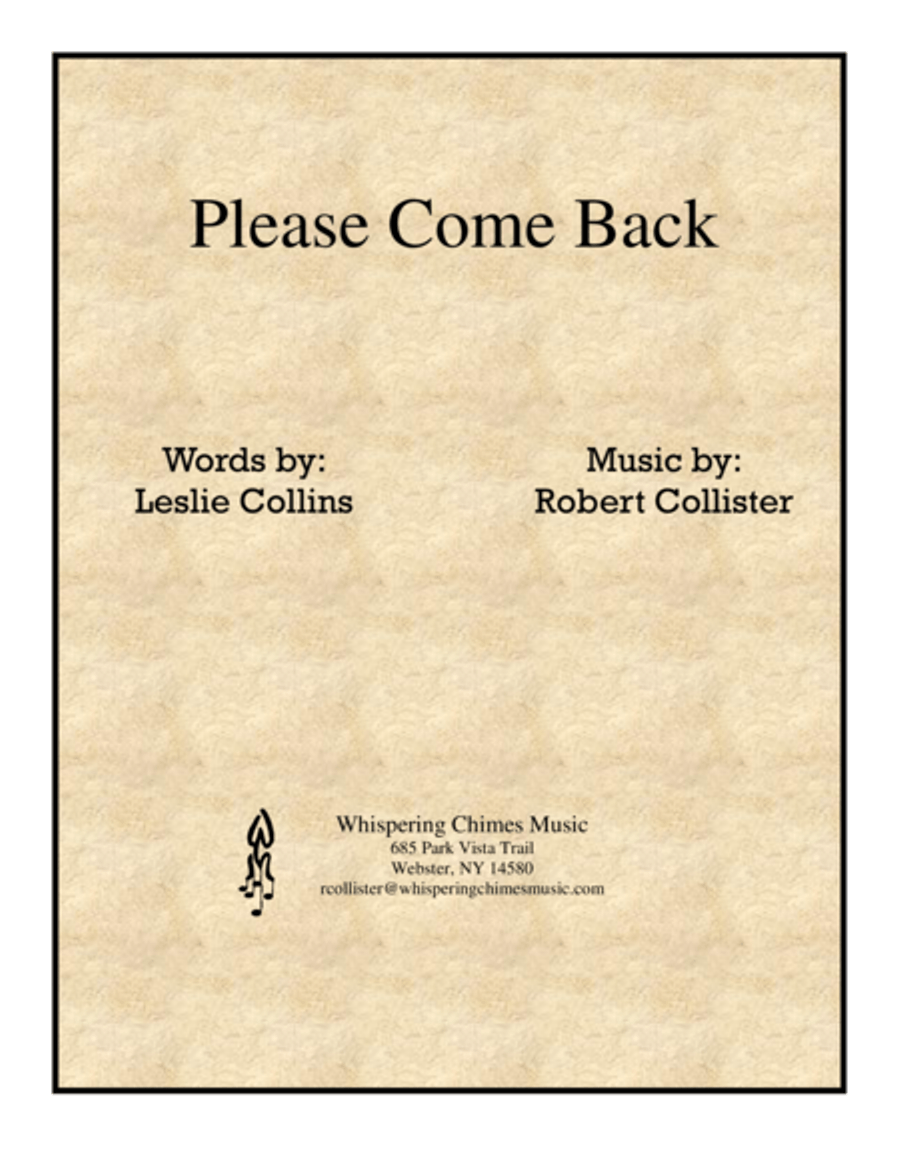 Please Come Back Voice Solo scores gallery preview page 1
