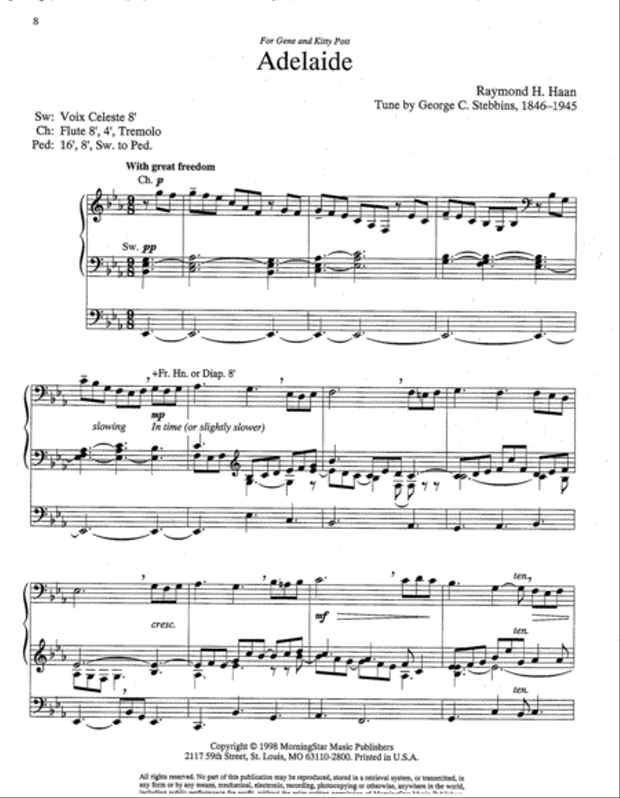 Four Hymn Meditations Four Hymn Meditations Organ scores gallery preview page 4