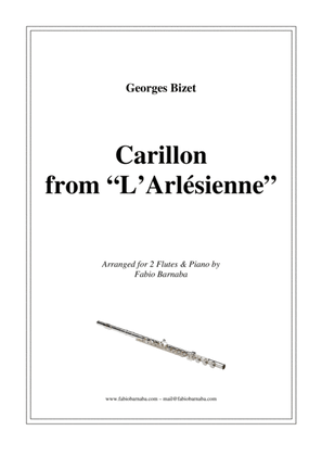 Book cover for Carillon from "L'Arlésienne" - for 2 Flutes & Piano