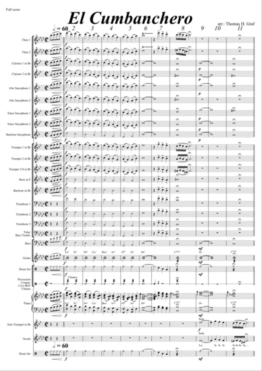 El Cumbanchero Concert Band scores gallery preview page 3