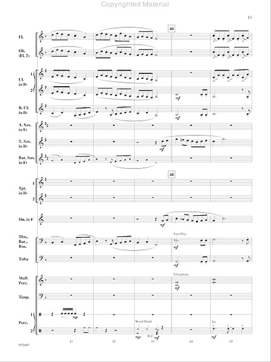 Atlantic Crossing Atlantic Crossing Concert Band scores gallery preview page 12