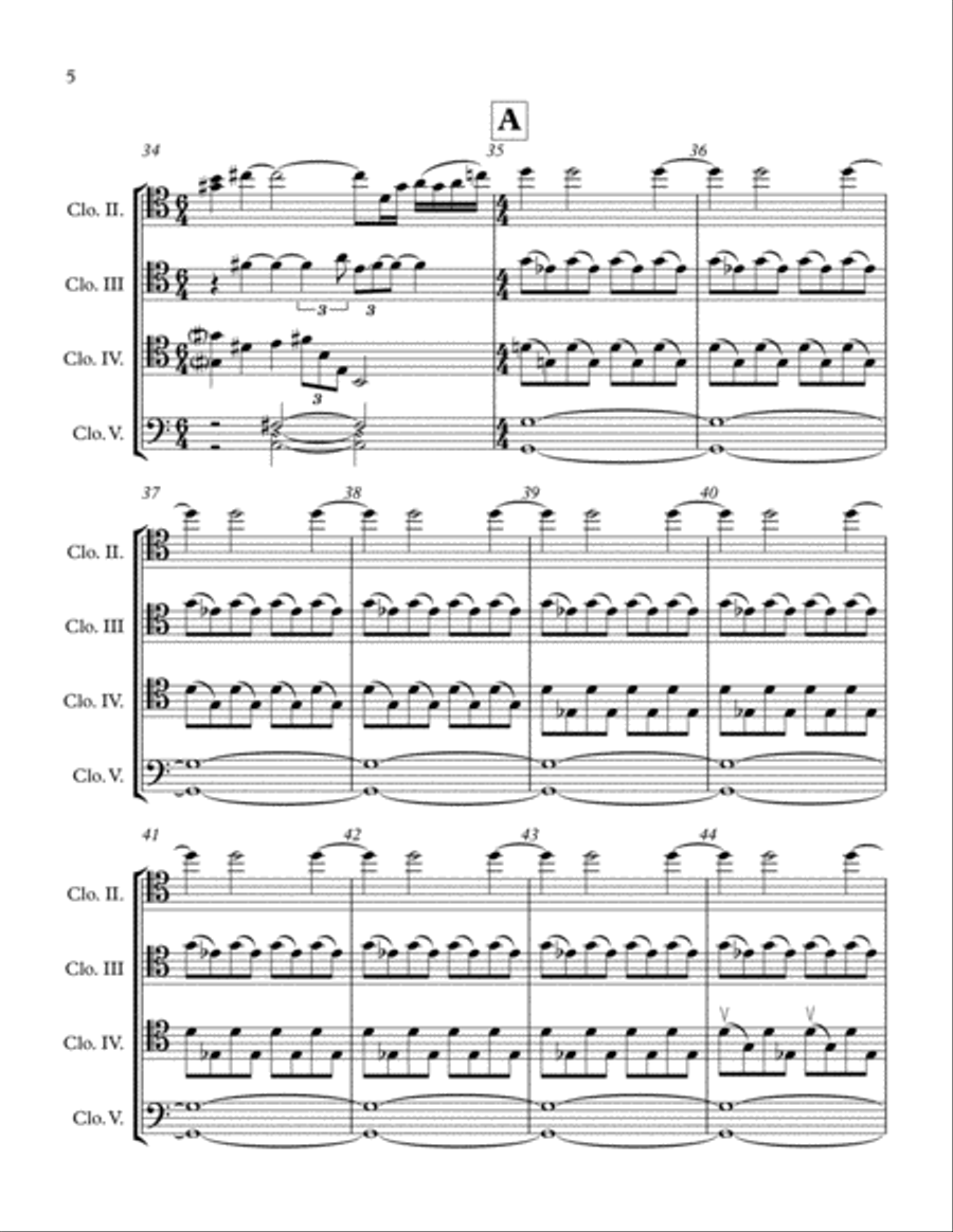 Cello (5)tet and Game Recognize Game Cello Solo scores gallery preview page 6