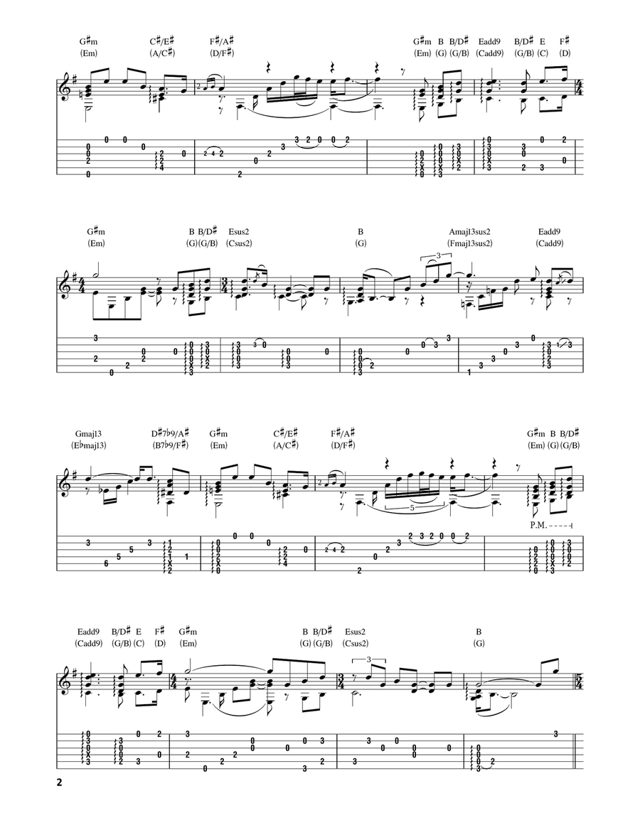 And So It Goes Acoustic Guitar scores gallery preview page 2