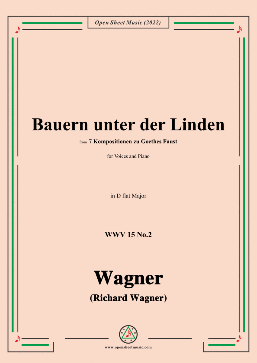 R. Wagner-Bauern unter der Linden,WWV 15 No.2,in D flat Major image number null