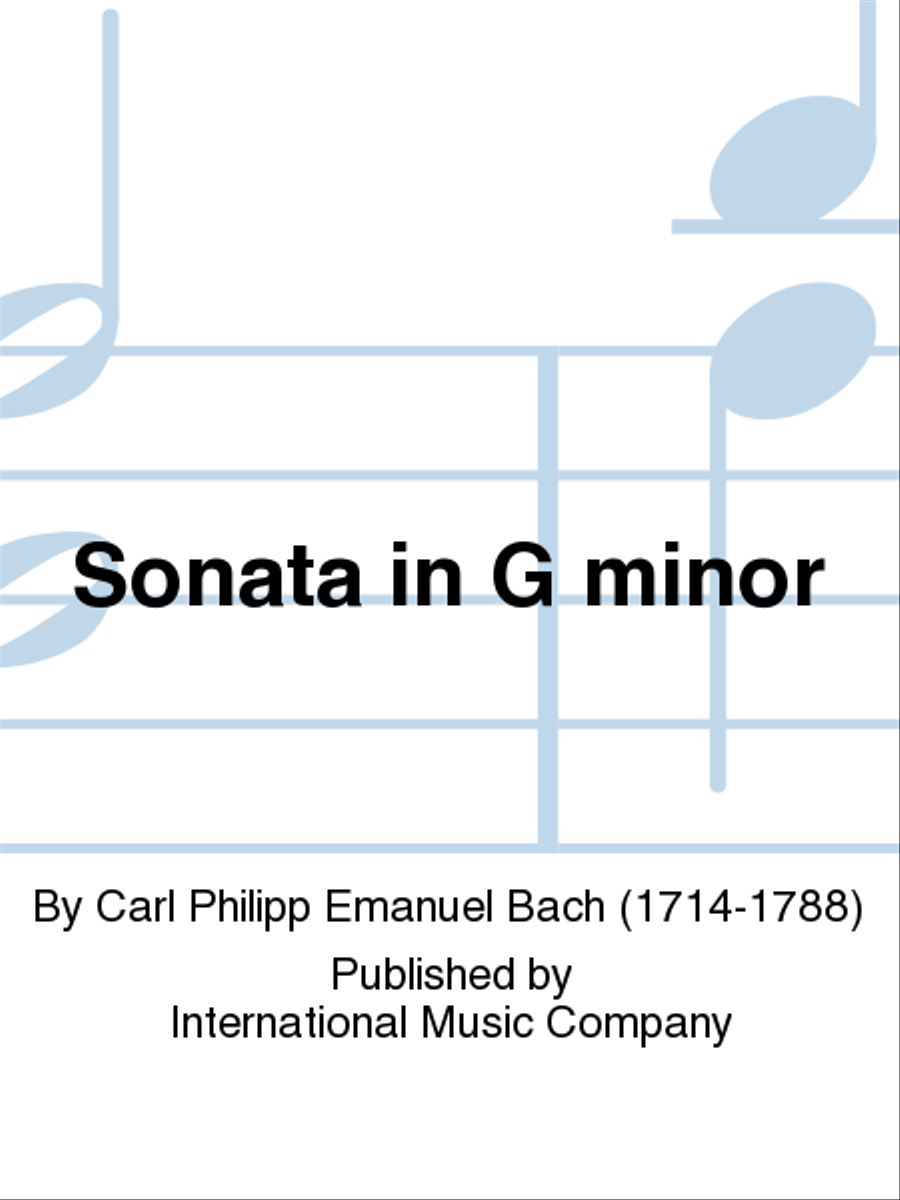 Sonata In G Minor Sonata In G Minor Piano Accompaniment scores gallery preview page 1