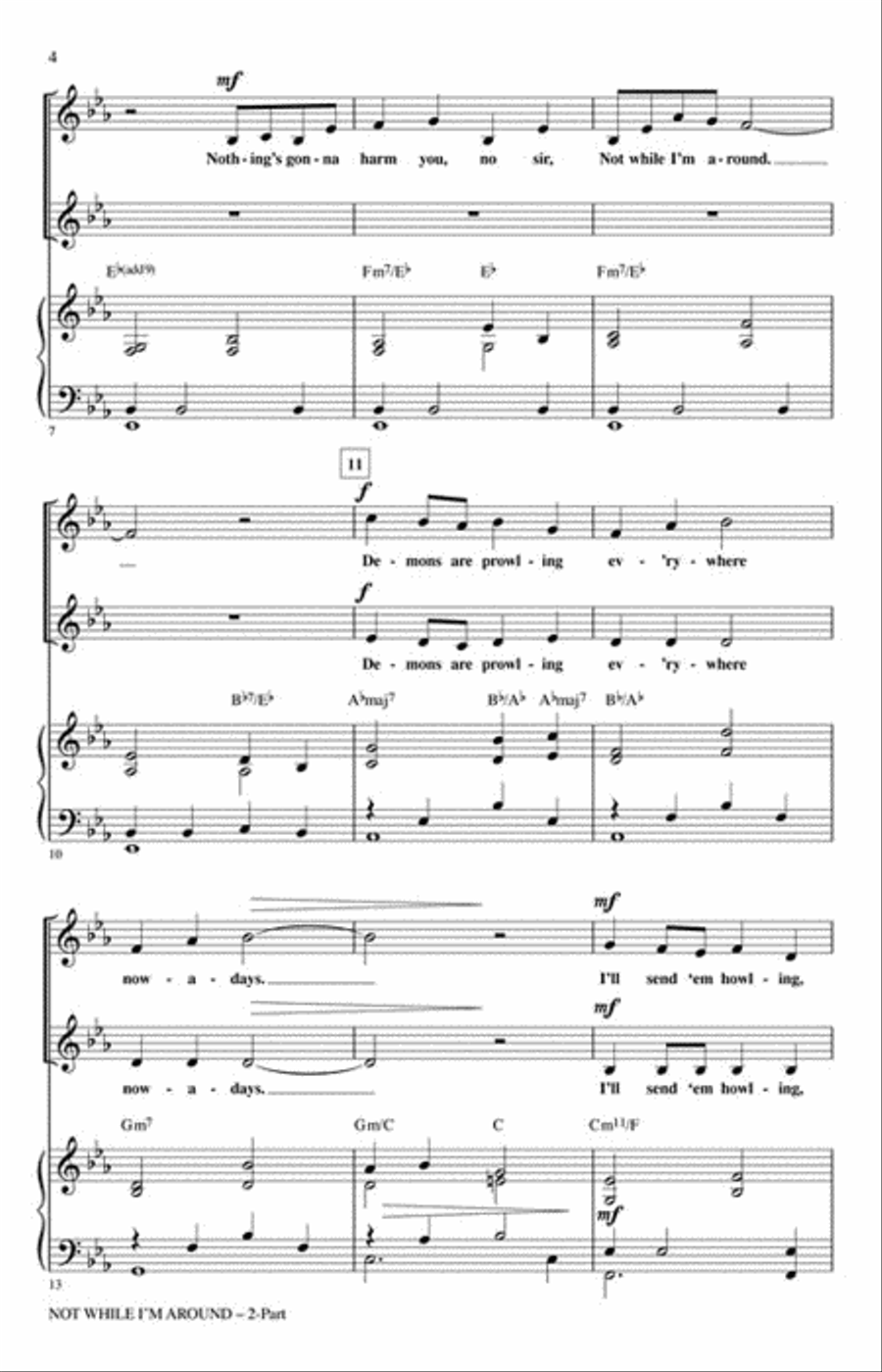 Not While I'm Around 2-Part scores gallery preview page 3