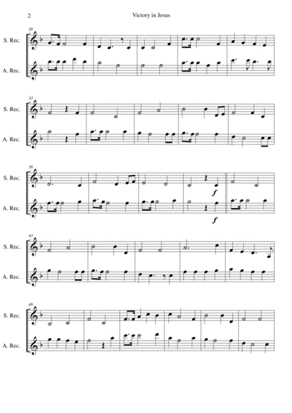 6 simple duets based on hymns, for soprano recorder and alto recorder image number null