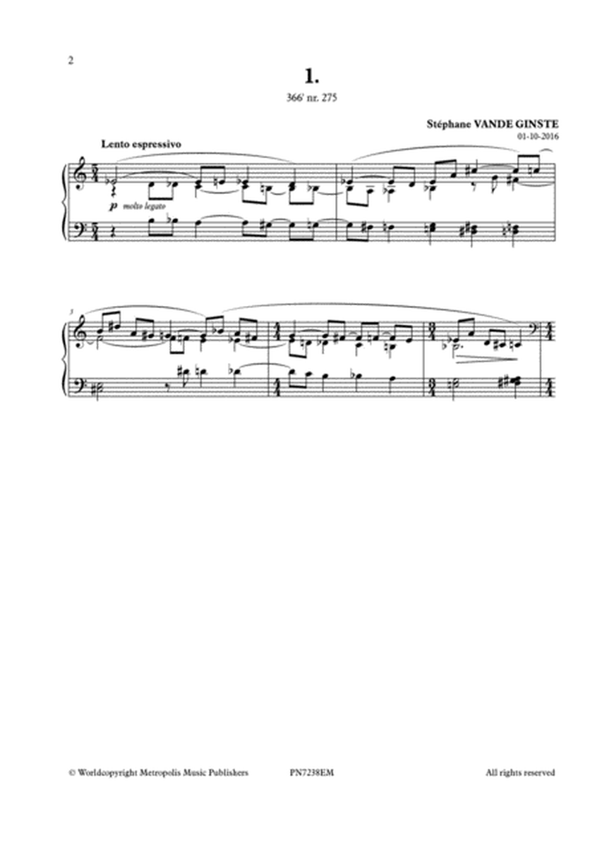 Complete 366' Book XXIV 3 Petites Etudes Polyphoniques for Piano solo
