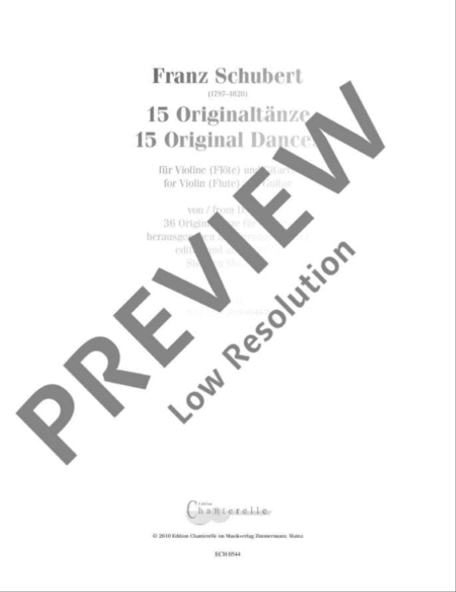 15 Original Dances 15 Original Dances Flute scores gallery preview page 2