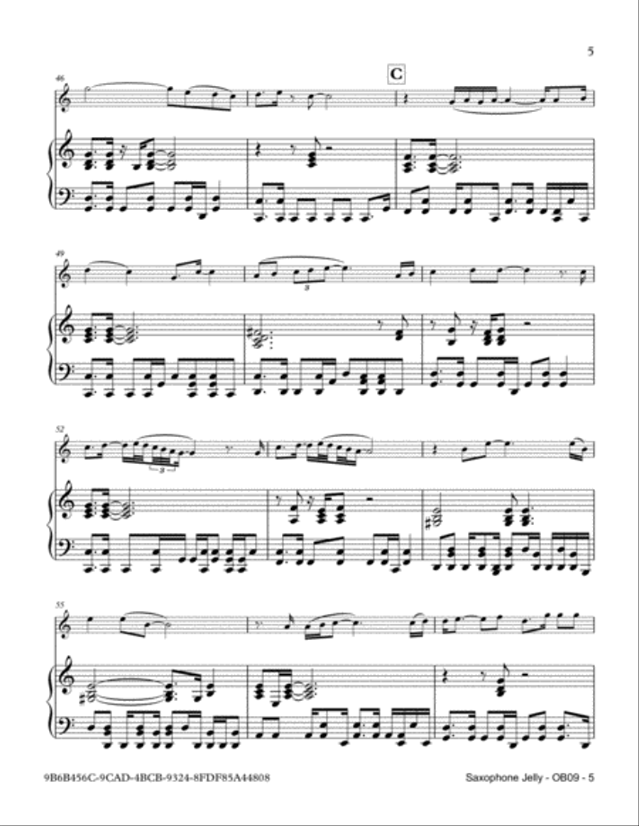 Saxophone Jelly Saxophone Jelly Saxophone scores gallery preview page 5