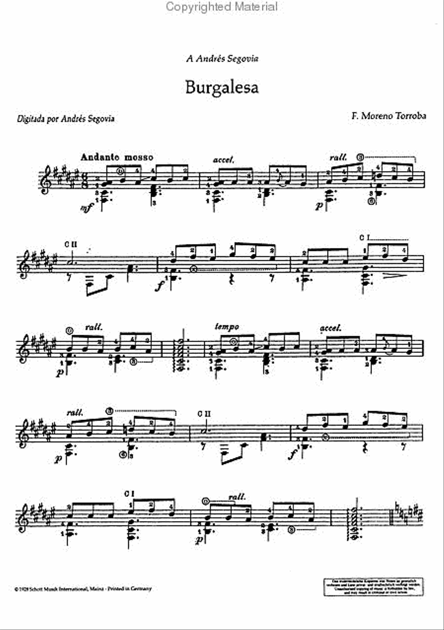 Burgalesa Burgalesa Acoustic Guitar scores gallery preview page 2