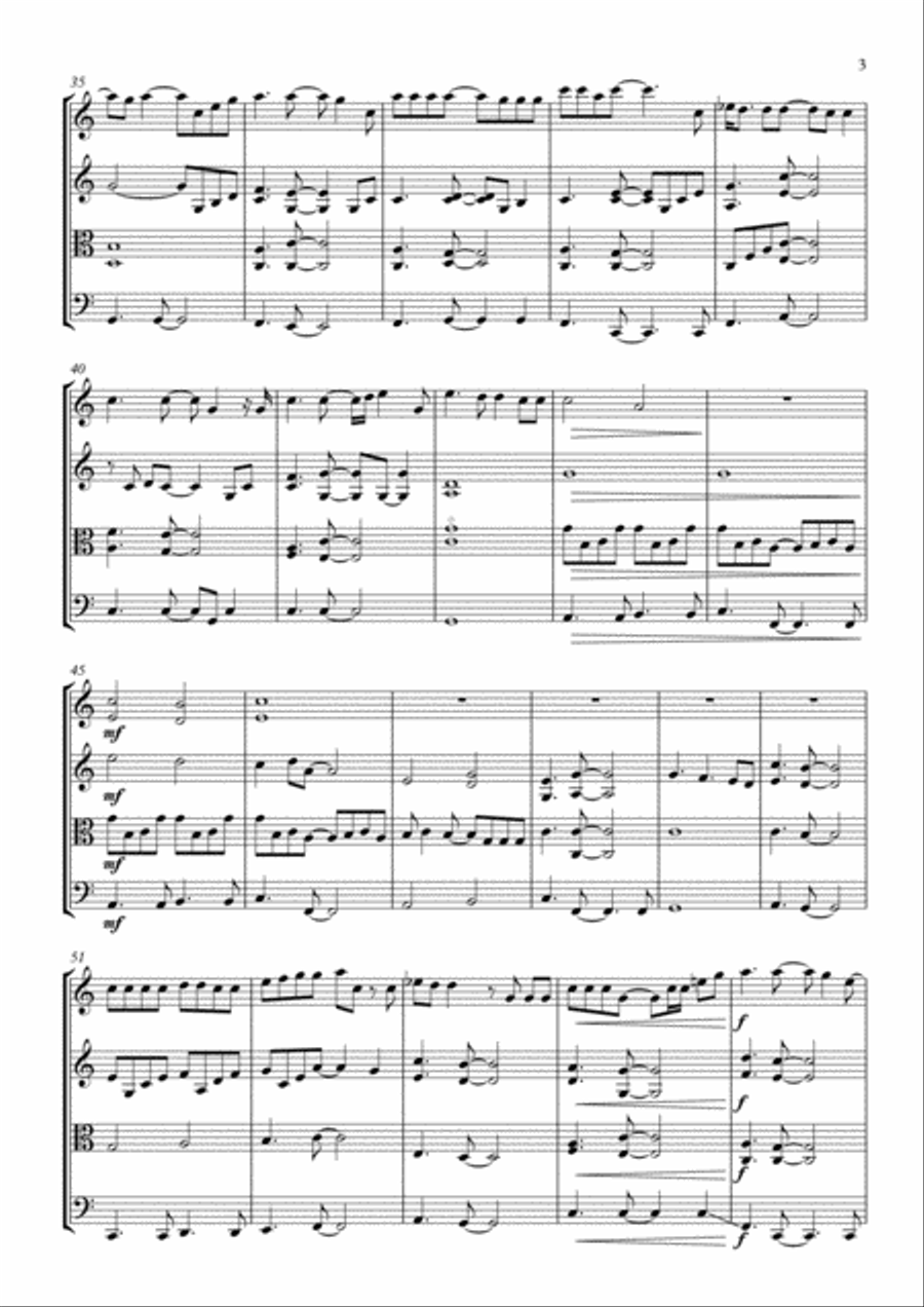 True Colors String Quartet scores gallery preview page 3