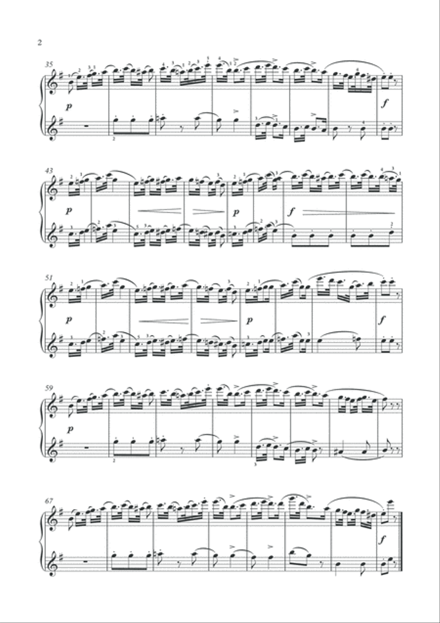 Piano duets 4 hands by Terschak and Hiller 1 Piano, 4-Hands scores gallery preview page 3