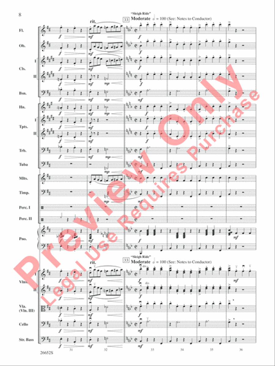 Leroy Anderson Favorites Leroy Anderson Favorites Full Orchestra scores gallery preview page 9