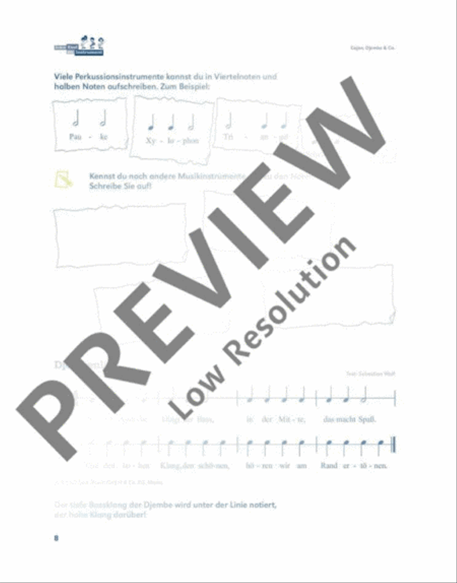 Jedem Kind ein Instrument School and Community scores gallery preview page 9