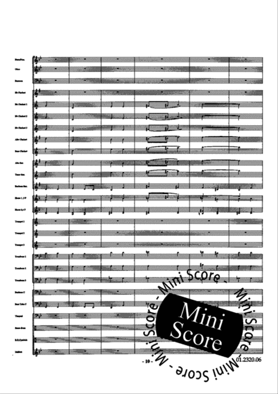 V for Victory Fanfare Band scores gallery preview page 15