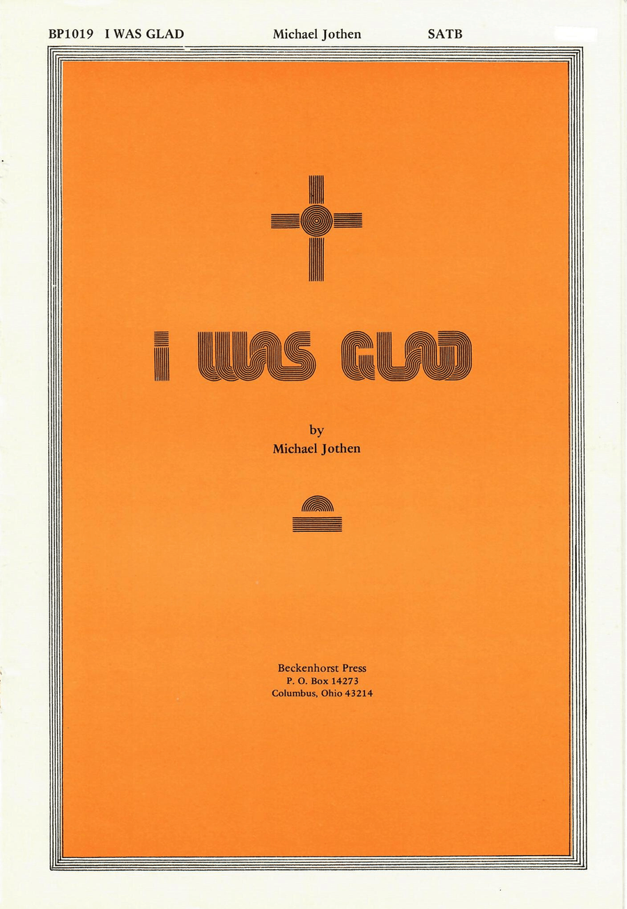 I Was Glad I Was Glad 4-Part scores gallery preview page 1