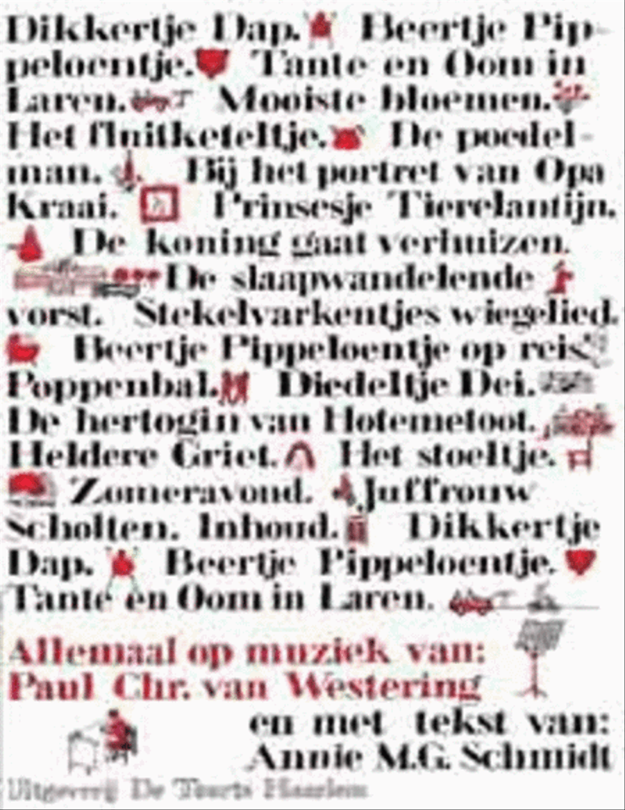 Dikkertje Dap & 18 andere liedjes Soprano Voice scores gallery preview page 1