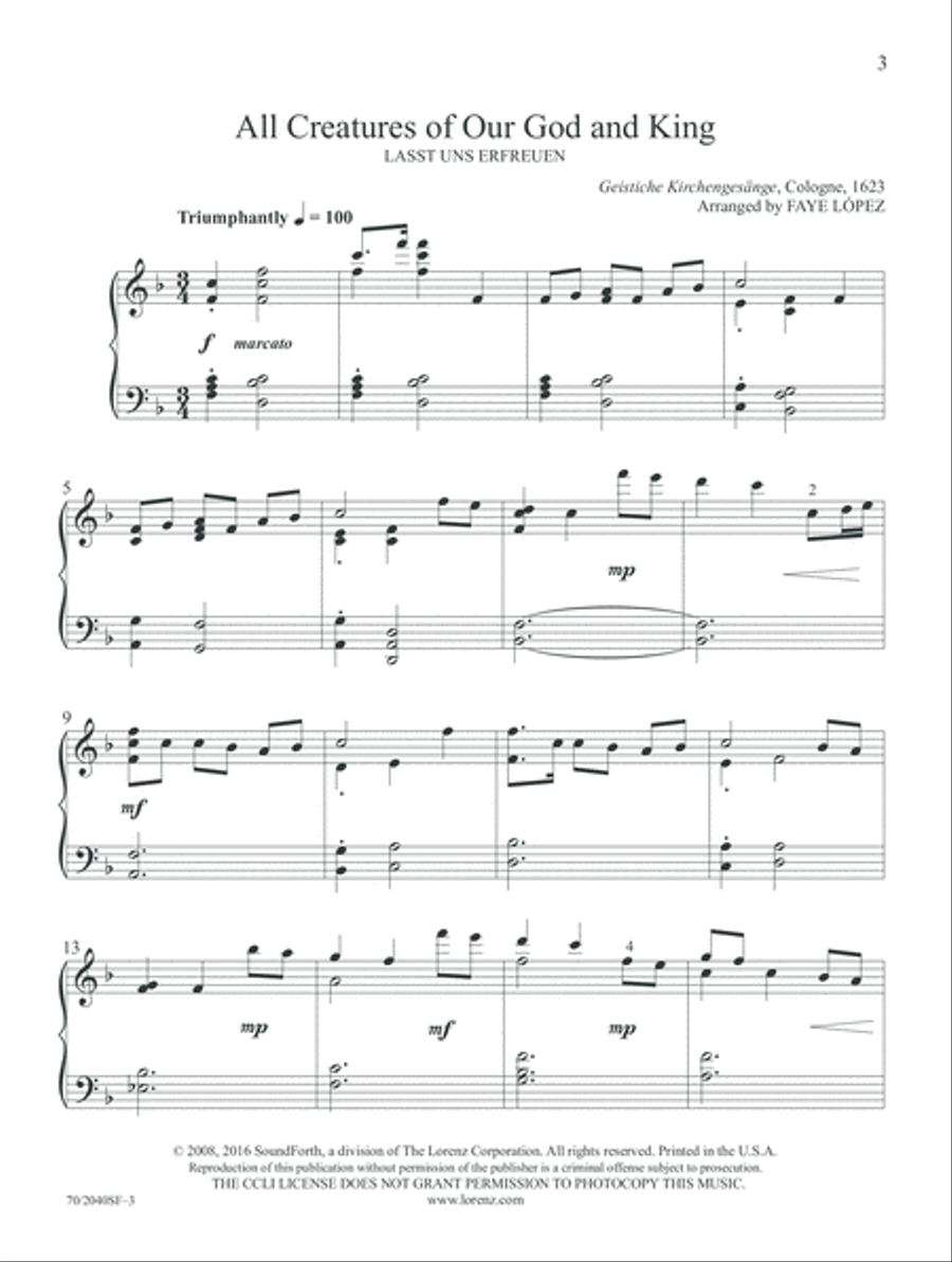 All Creation Sings Piano Solo scores gallery preview page 3