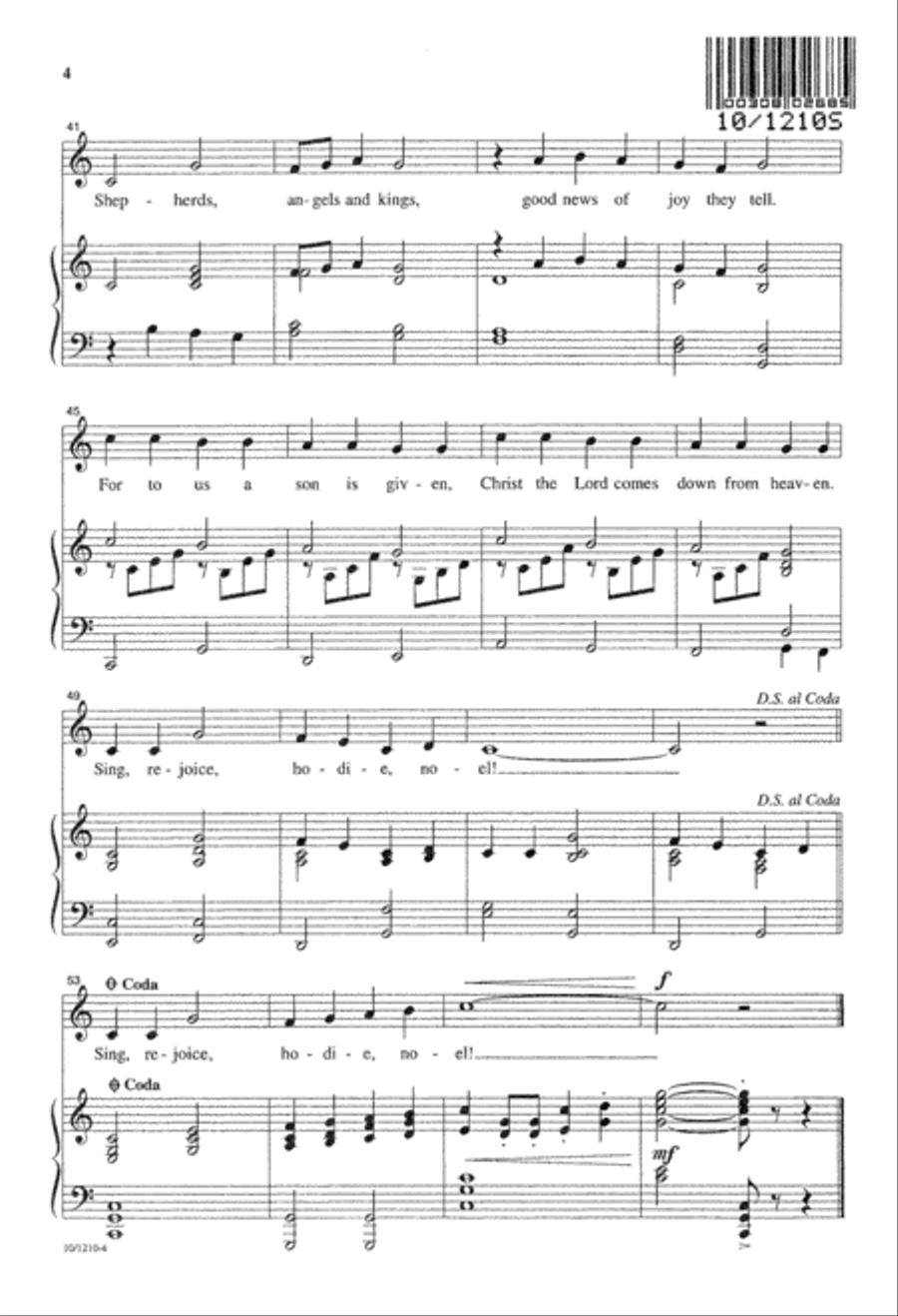 Sing Hodie Noel Sing Hodie Noel Unison Choir scores gallery preview page 4