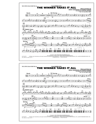 Book cover for The Winner Takes It All (from "Mamma Mia!") - Multiple Bass Drums