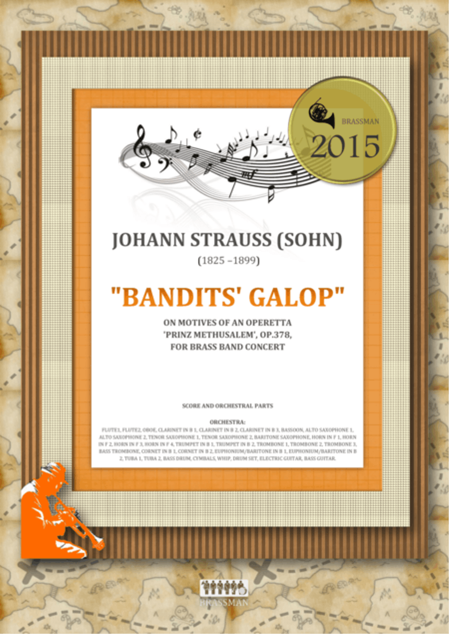 Bandits' Galop on Motives of an Operetta 'Prinz Methusalem', Op.378, for brass band concert Concert Band scores gallery preview page 1