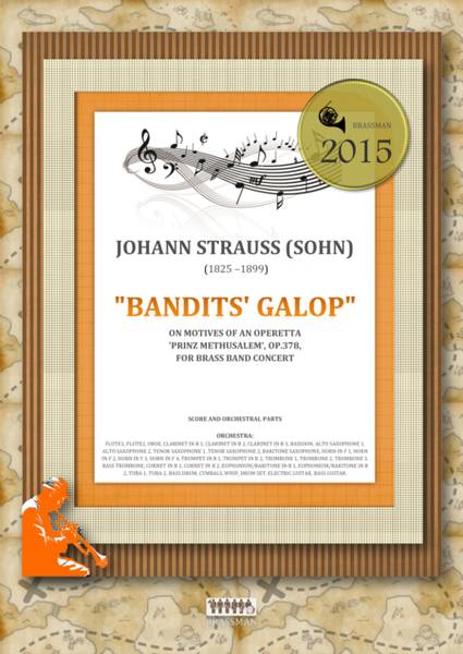 Bandits' Galop on Motives of an Operetta 'Prinz Methusalem', Op.378, for brass band concert image number null