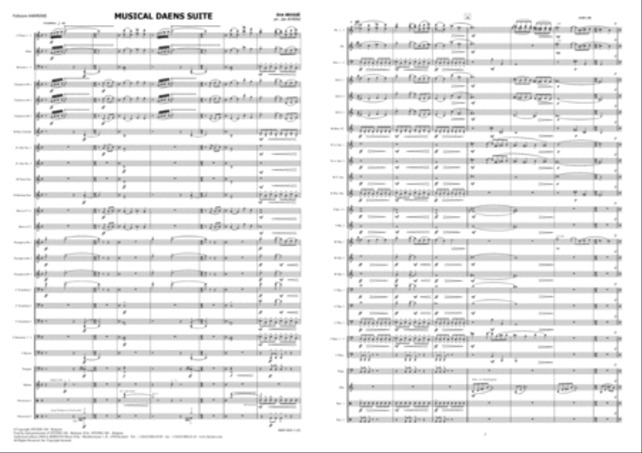 Musical Daens Suite Concert Band scores gallery preview page 2
