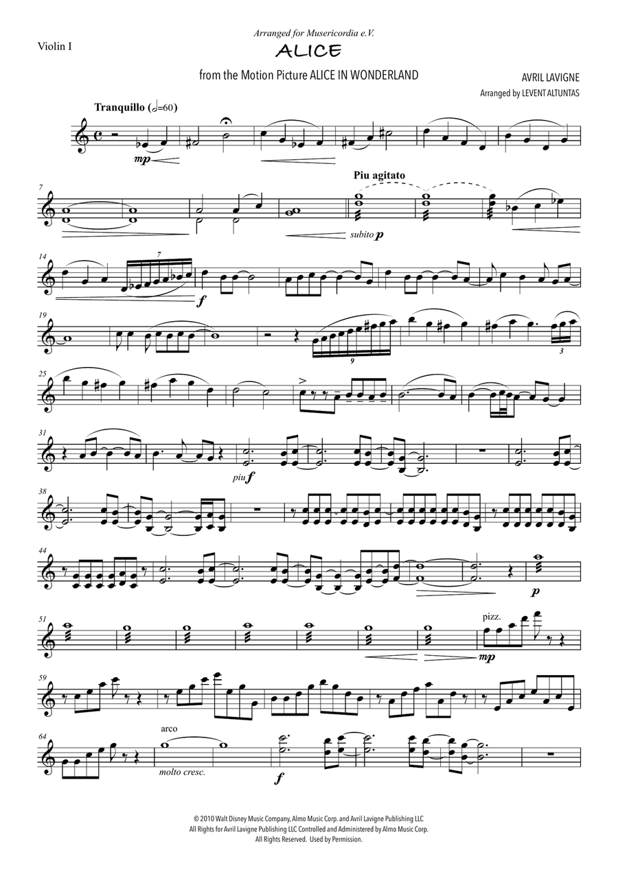 Alice String Quartet scores gallery preview page 1