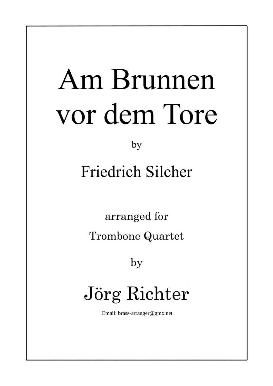 Am Brunnen vor dem Tore for Trombone Quartet Brass Quartet scores gallery preview page 1