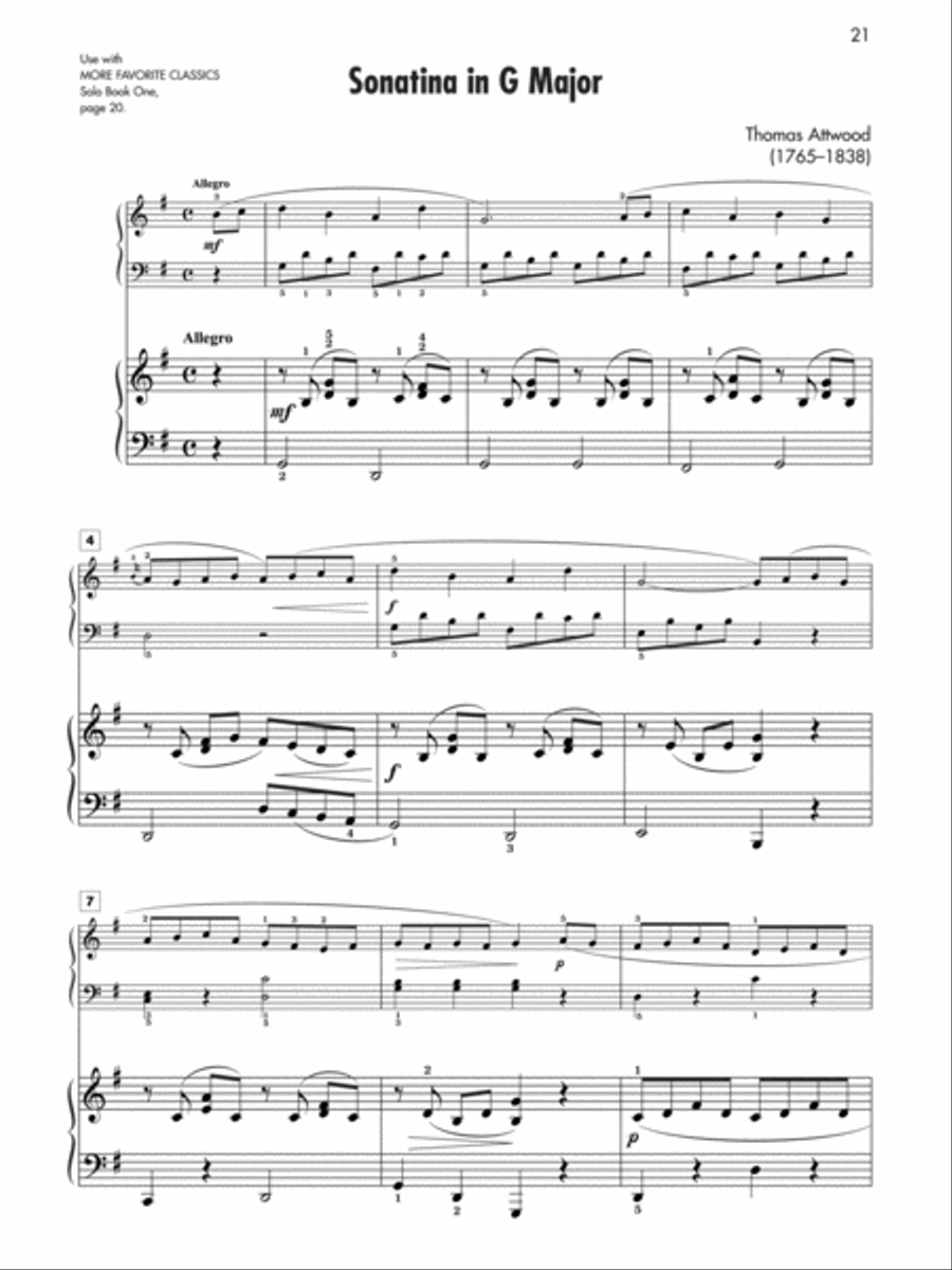More Favorite Classics, Book 1 Piano Solo scores gallery preview page 2