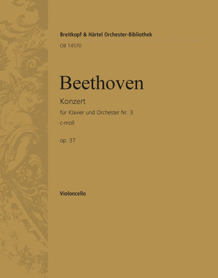 Book cover for Piano Concerto No. 3 in C minor Op.37