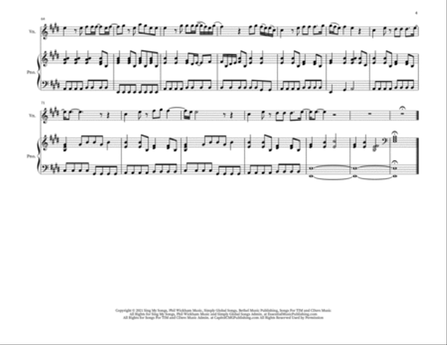 Hymn Of Heaven String Duet scores gallery preview page 4