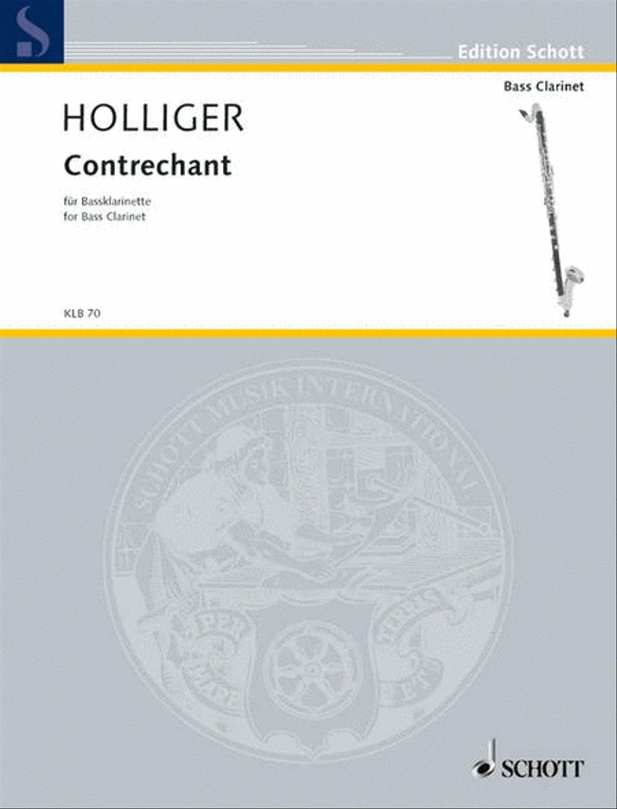 Contrechant For Bass Clarinet In B-flat B-Flat Clarinet scores gallery preview page 1