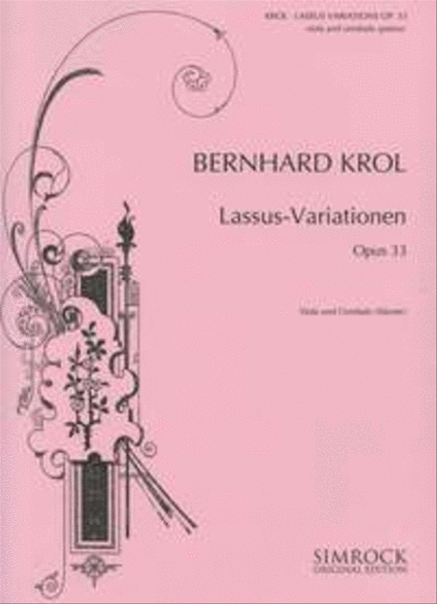 Lassus Variations op. 33 Viola scores gallery preview page 1