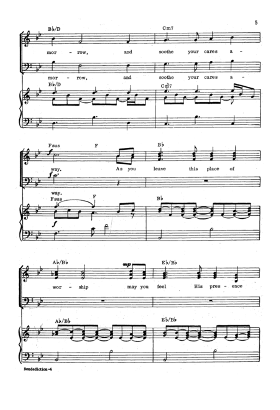 Benediction 4-Part scores gallery preview page 4