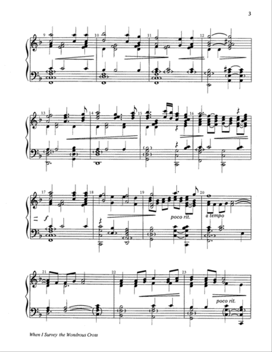When I Survey the Wondrous Cross 5-Octaves scores gallery preview page 3