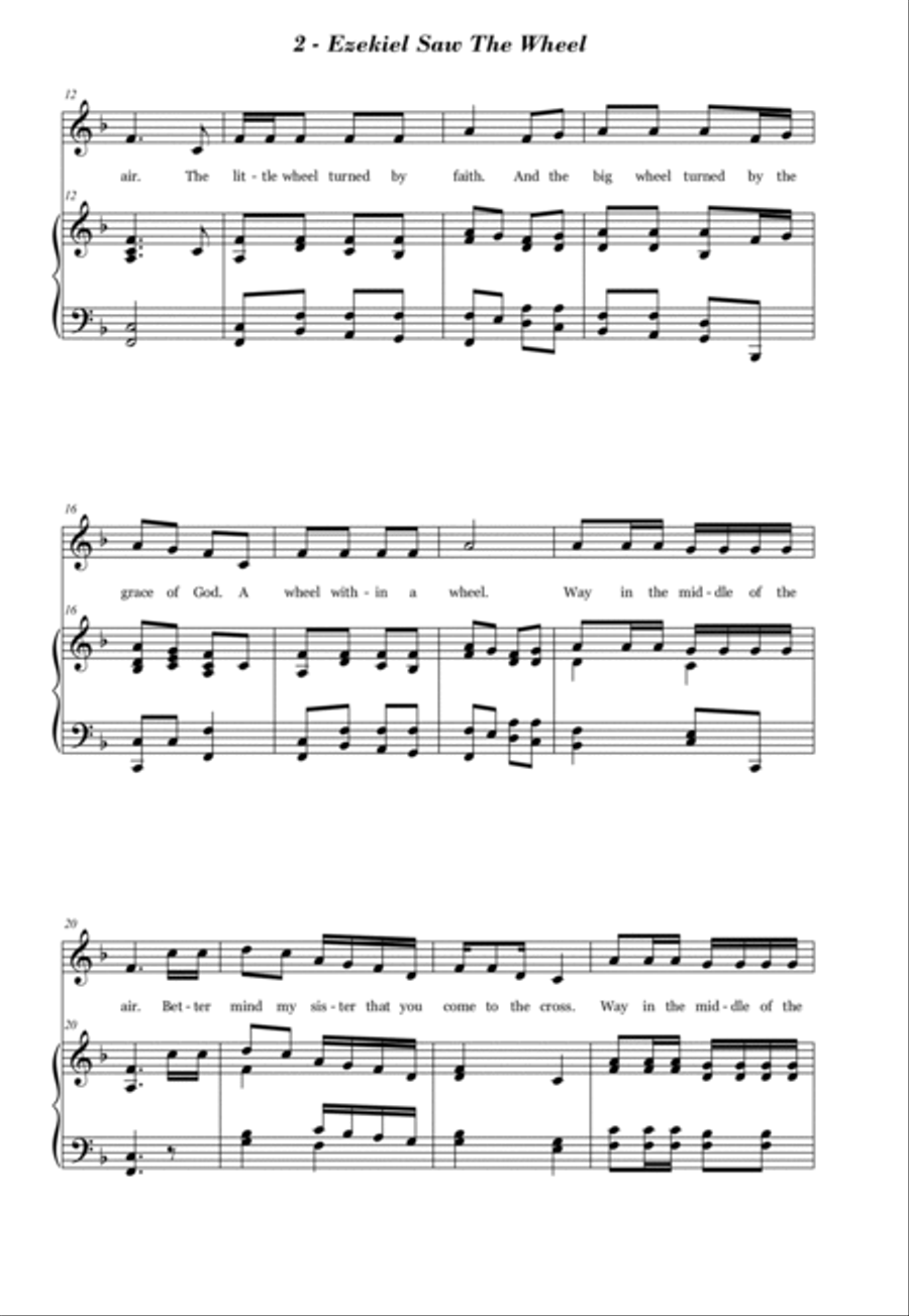 Ezekiel Saw the Wheel 2-Part scores gallery preview page 2