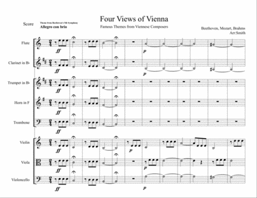 Four Views of Vienna Small Ensemble scores gallery preview page 4