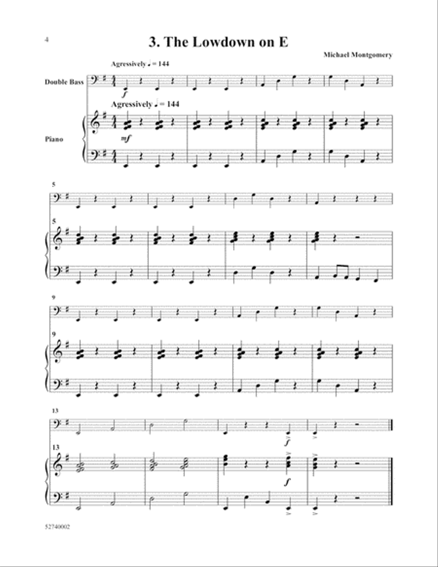 Six Open String Solos Double Bass scores gallery preview page 4