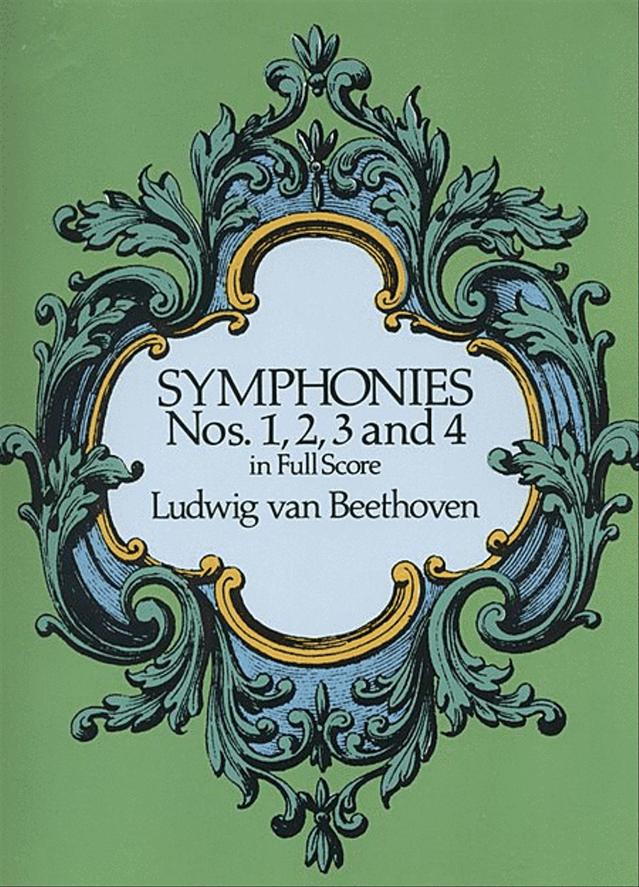 Symphonies Nos. 1, 2, 3 and 4 in Full Score Full Orchestra scores gallery preview page 1