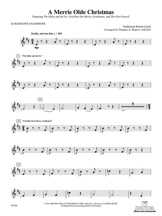 A Merrie Olde Christmas: E-flat Baritone Saxophone