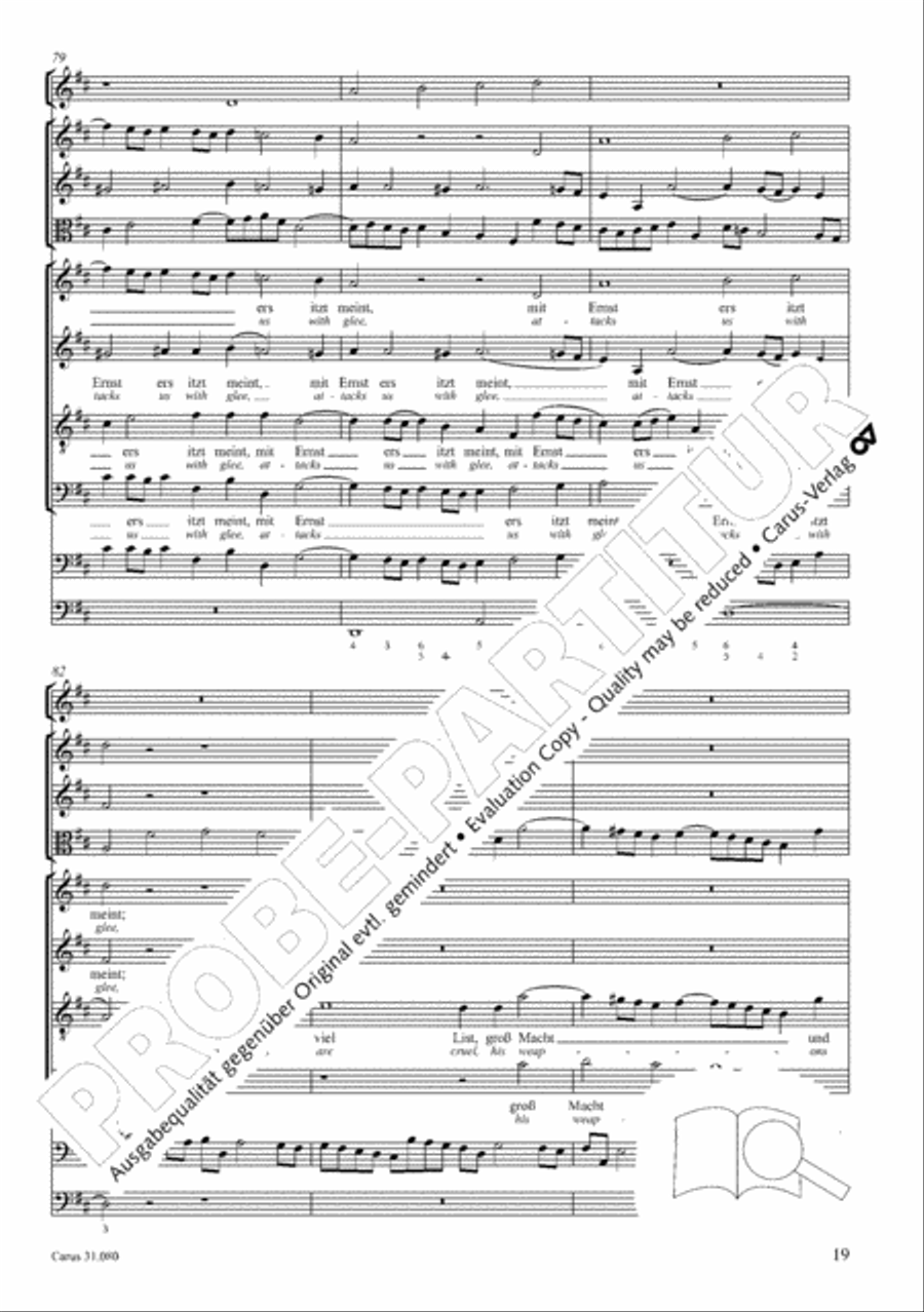 A mighty fortress is our God (Ein feste Burg ist unser Gott) 4-Part scores gallery preview page 20