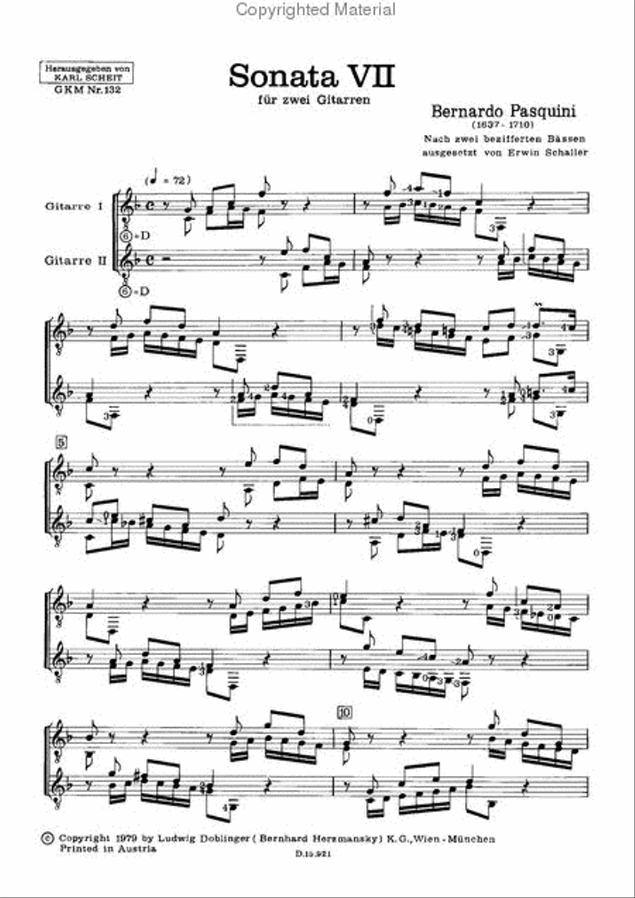 Sonata VII F-Dur Sonata VII F-Dur Performance Score scores gallery preview page 2