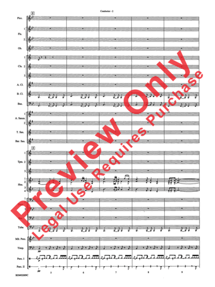 Thine Alabaster Cities Gleam (A Message of Hope for America) Concert Band scores gallery preview page 4