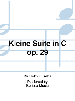 Book cover for Kleine Suite in C op. 29