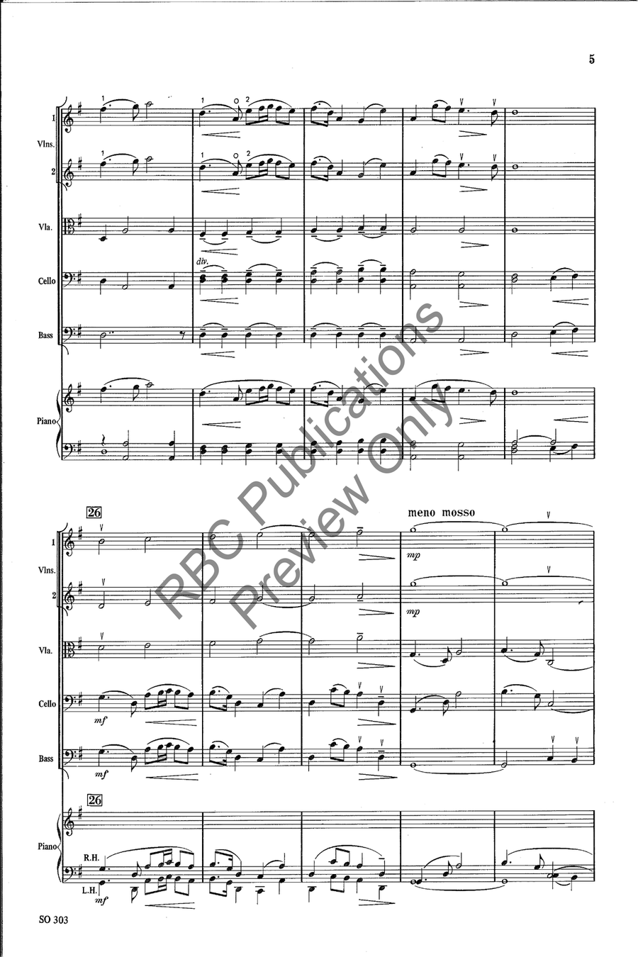 Two Symphonic Themes (Score) String Orchestra scores gallery preview page 6