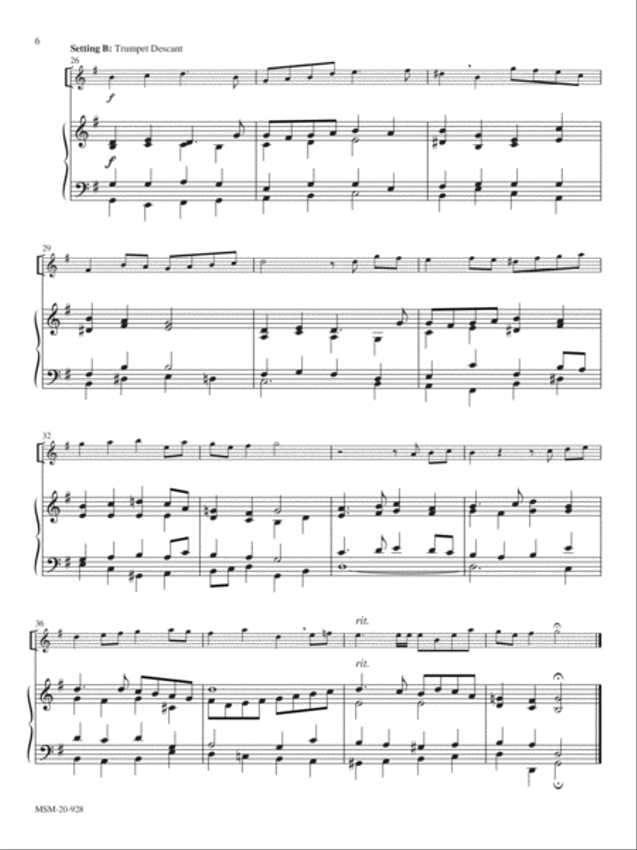Cwm Rhondda Trumpet scores gallery preview page 3
