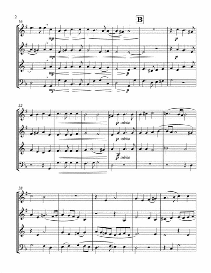 O Magnum Mysterium (de Victoria) Brass Ensemble scores gallery preview page 2